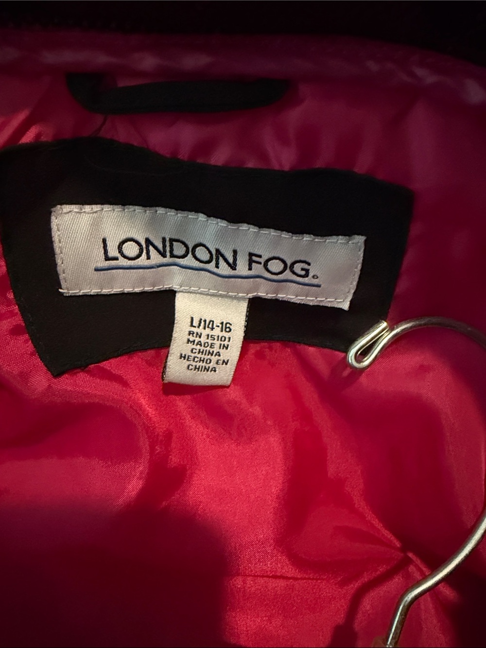 London Fog Kids Pink Hooded Raincoat